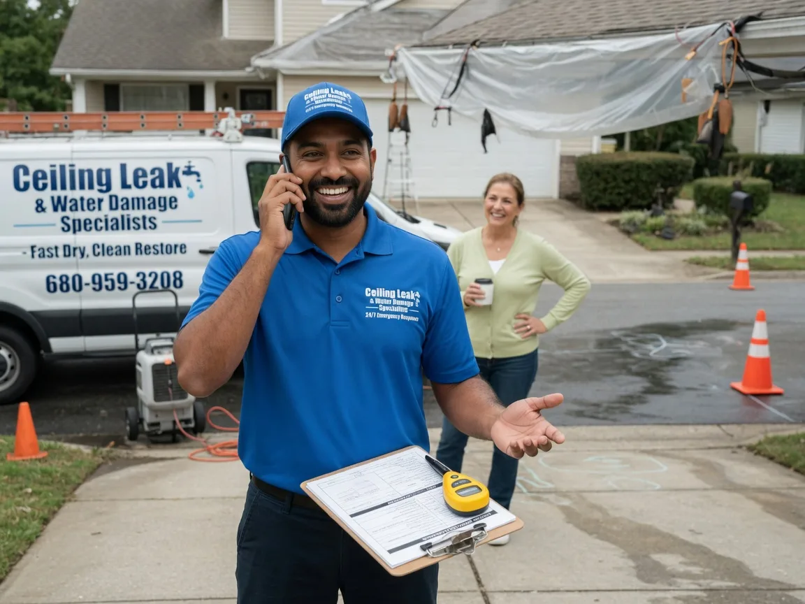 Ceiling Leak Cleanup Briceville, TN FAQs